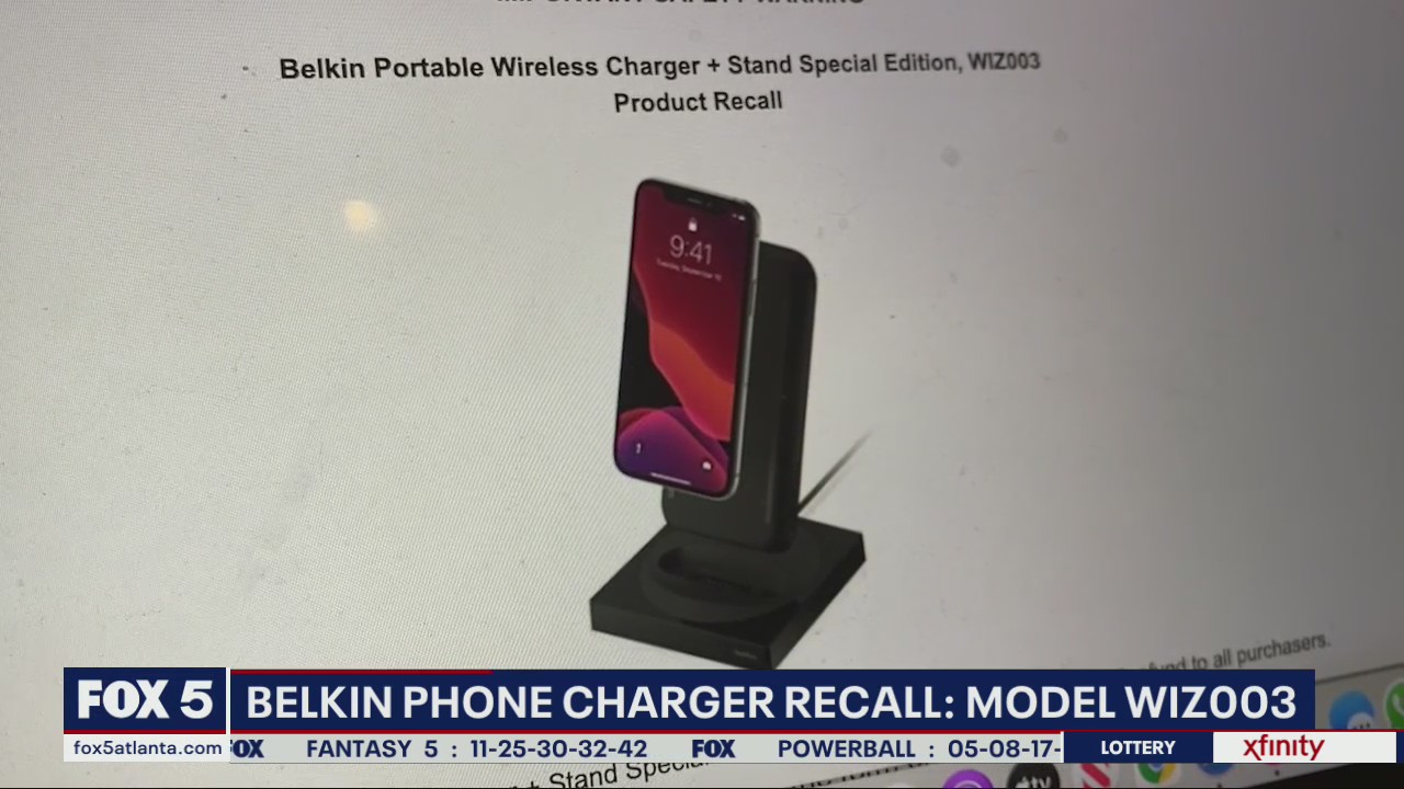 Portable smart phone charger recall