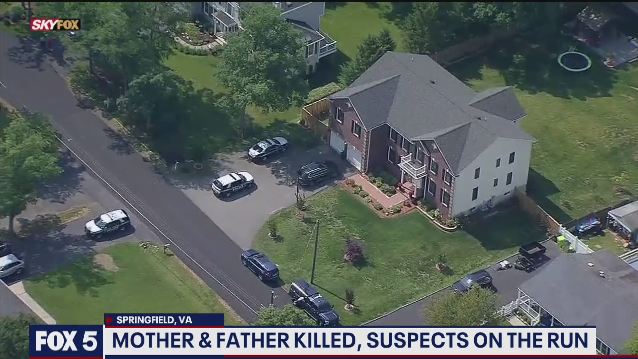 Suspects on the run after mother and father were killed in Fairfax County