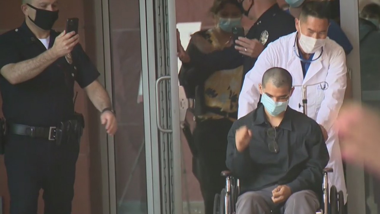 LAPD officer released from hospital after nearly dying in car crash