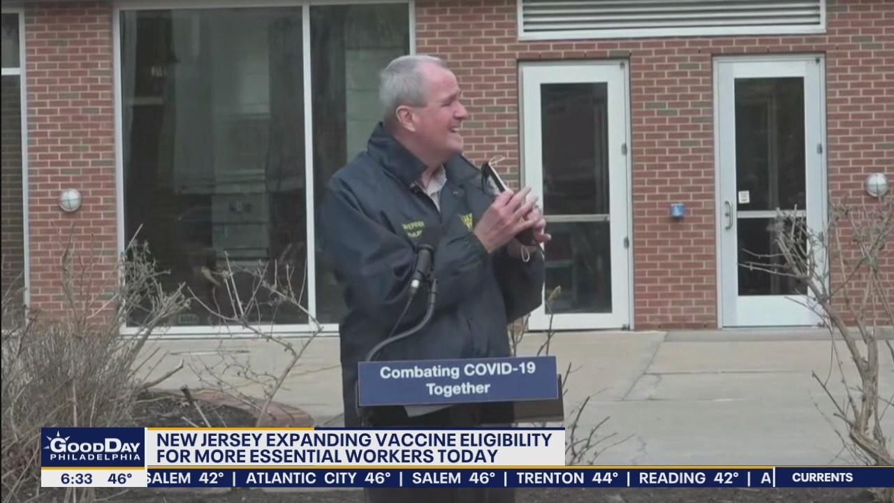 NJ expanding vaccine eligibility for more essential worker Monday