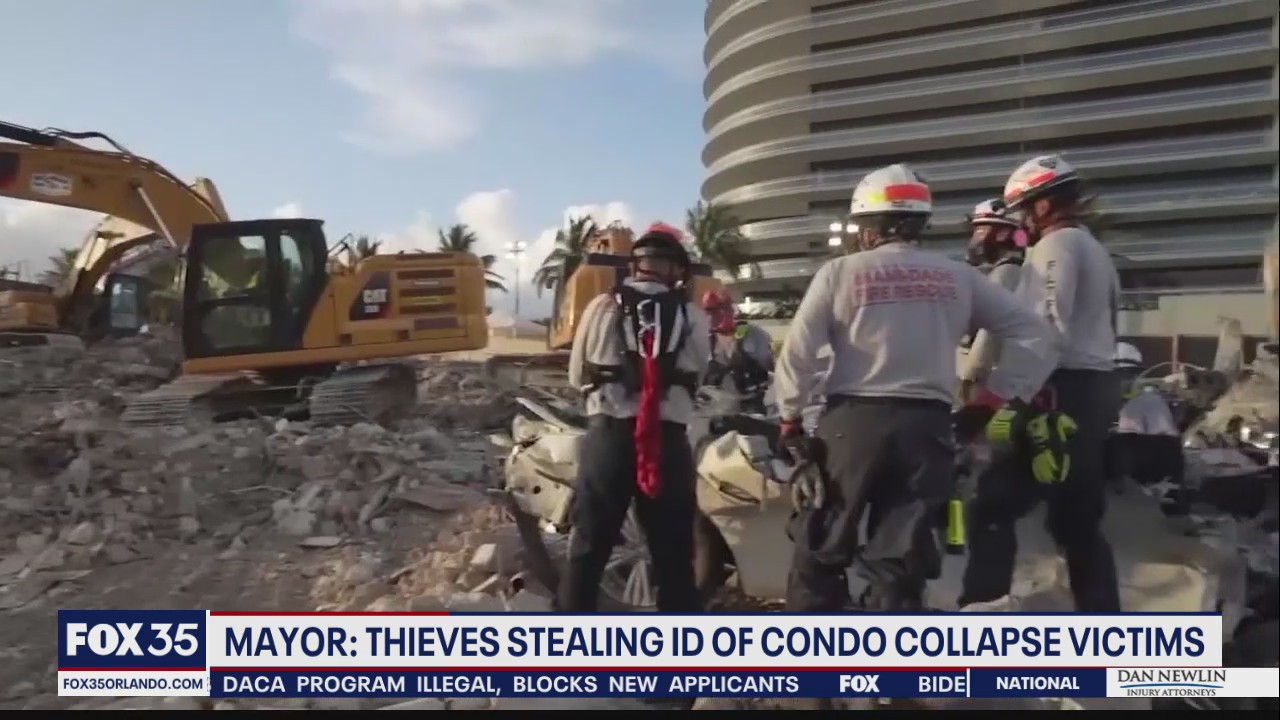 Mayor: Thieves stealing ID of condo collapse victims
