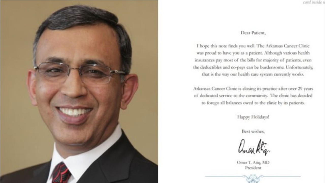 Arkansas oncologist erases more than $650,000 of his patients' debt