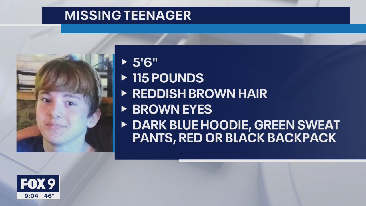 Search underway for missing 13-year-old boy in Coon Rapids, Minnesota