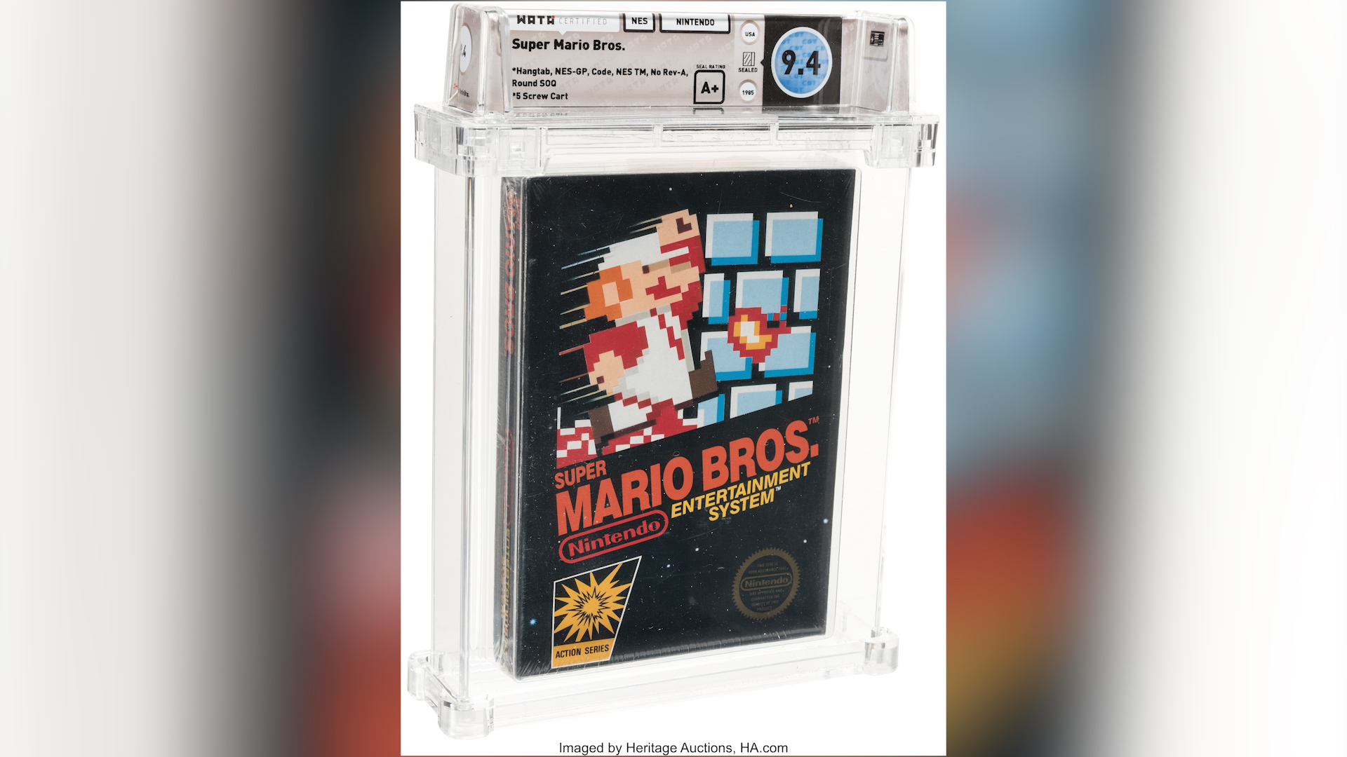 Vintage unopened Super Mario Bros game breaks auction bid record