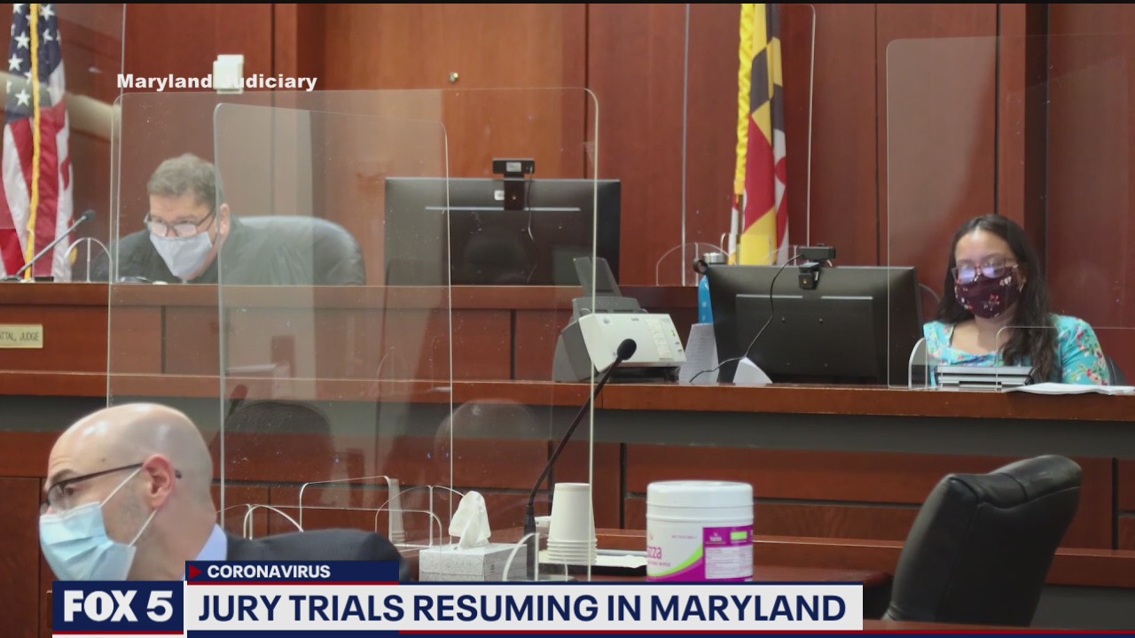 Jury trials resuming in Maryland
