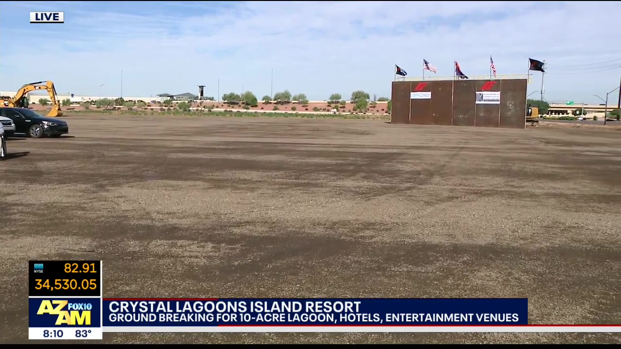 Crystal Lagoons Island Resort breaks ground in Glendale