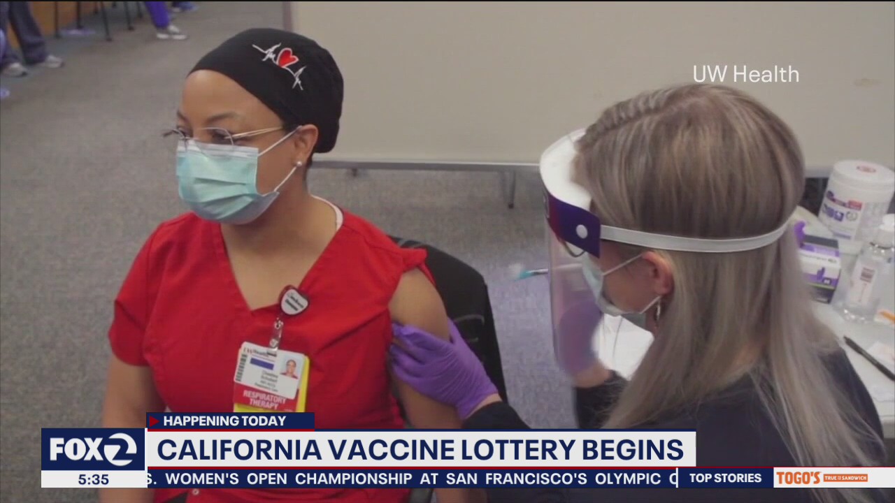 California vaccine lottery begins
