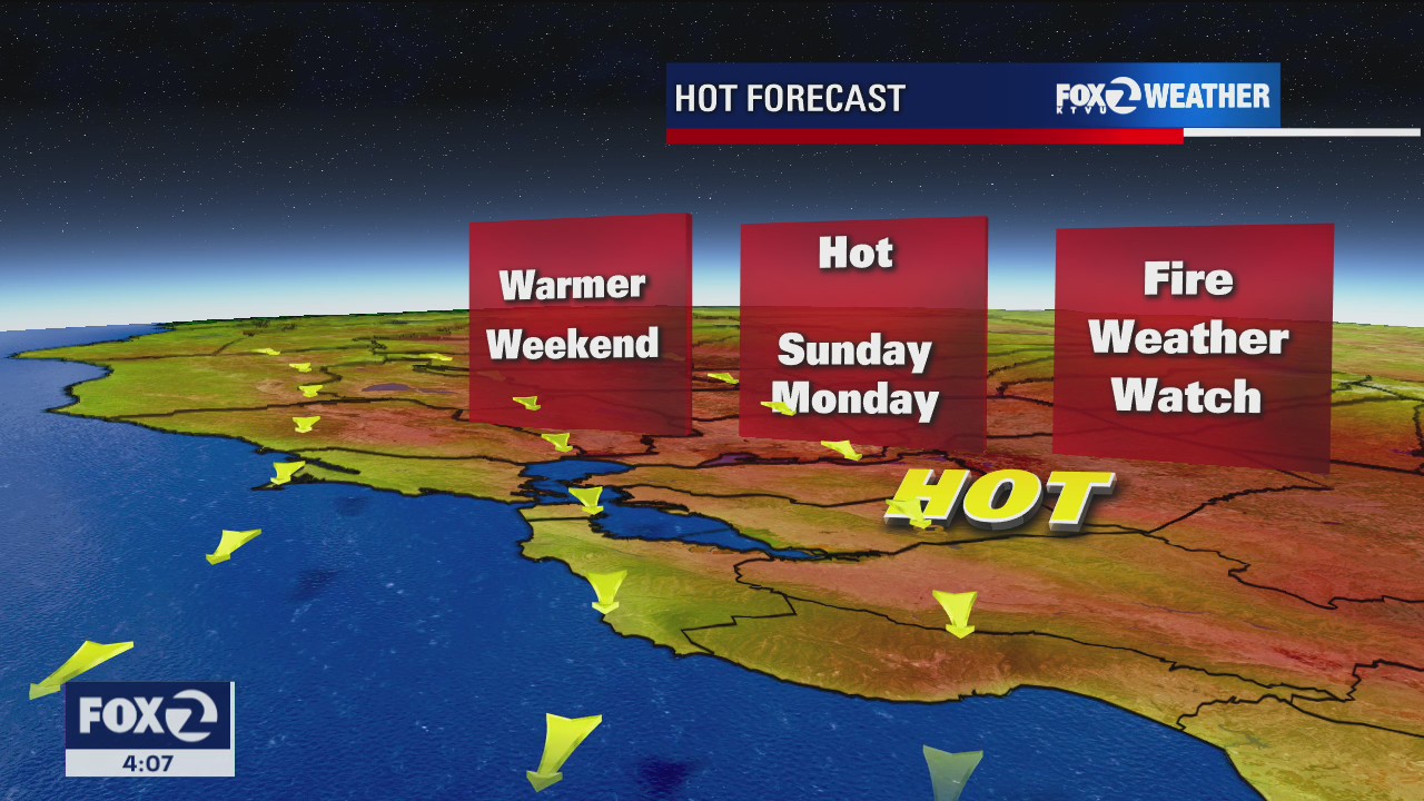 Weekend warm-up will boost fire danger