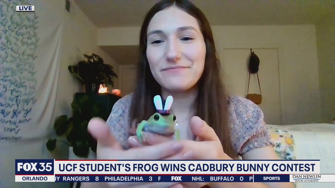 UCF student's pet frog wins 2021 Cadbury Bunny contest