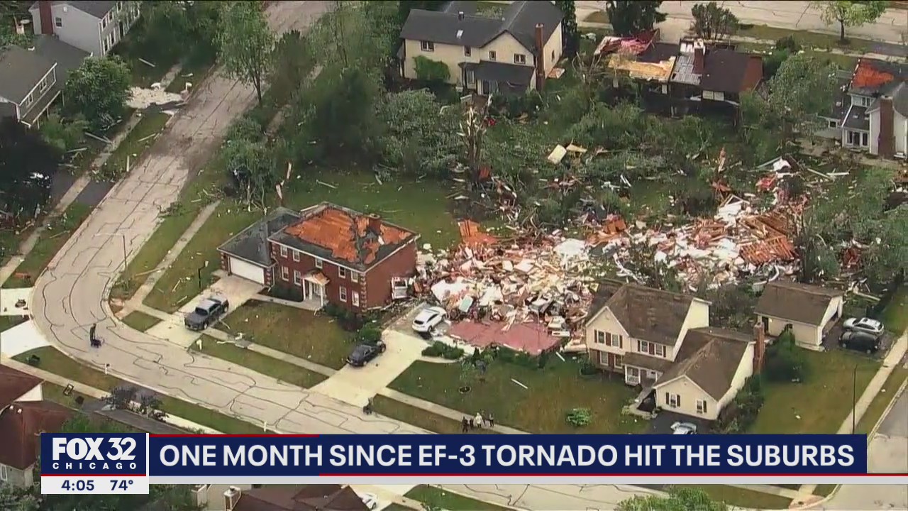 Families' lives still disrupted one month after suburban tornado