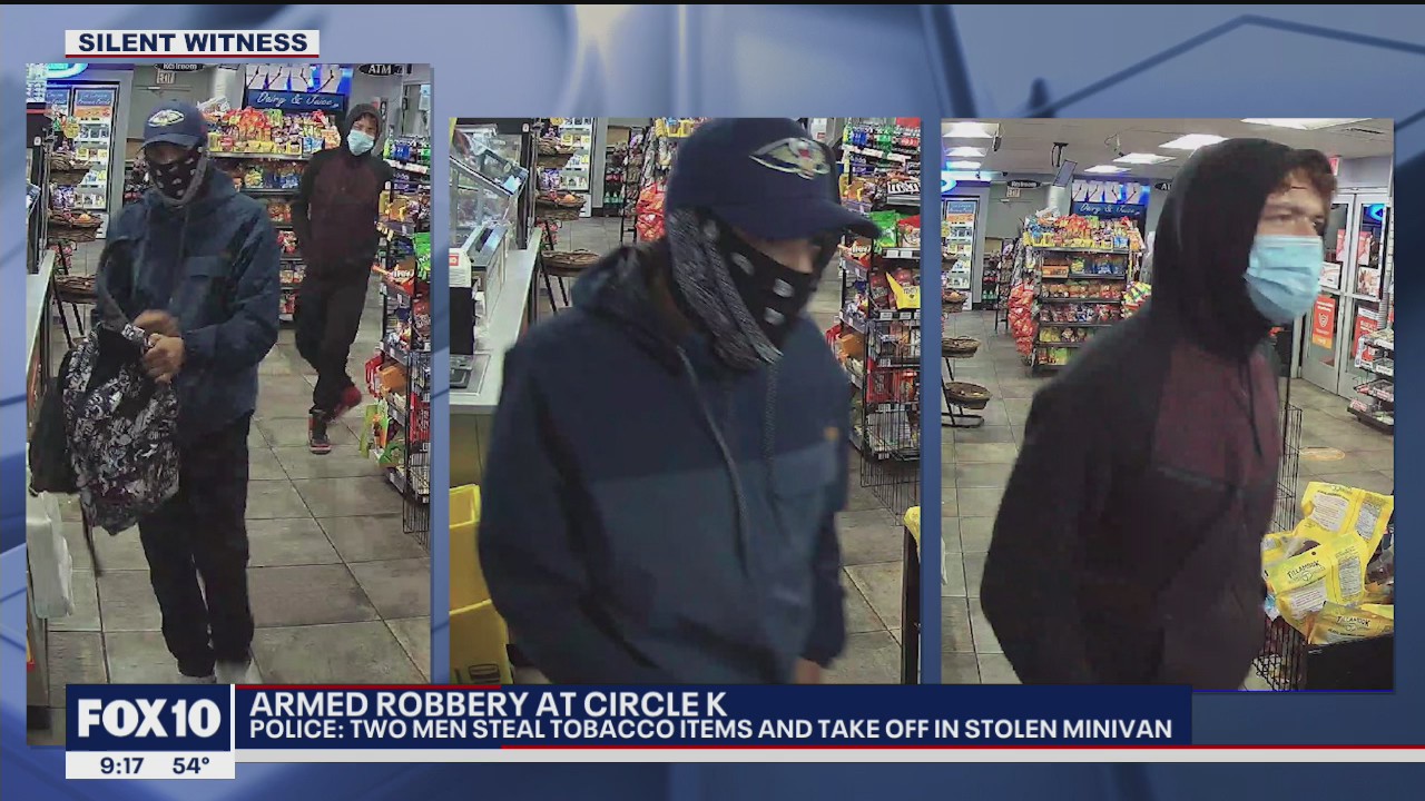 Two men accused of stealing tobacco items from Phoenix gas station
