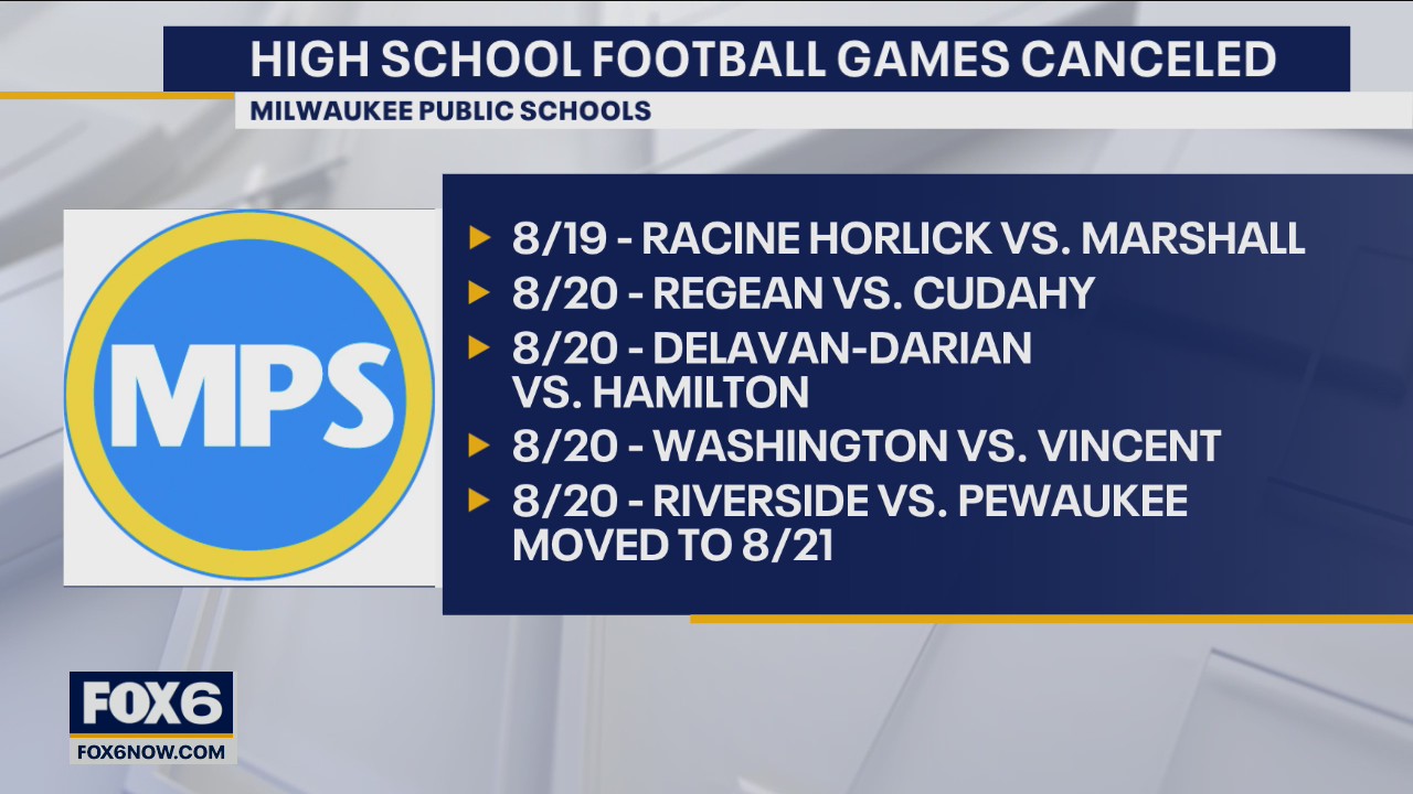 Several MPS football games canceled