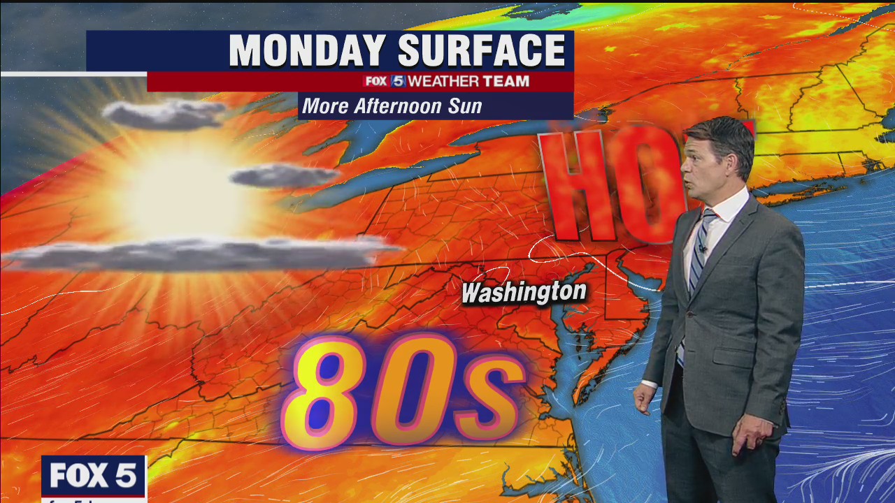 FOX 5 Weather forecast for Monday, July 19