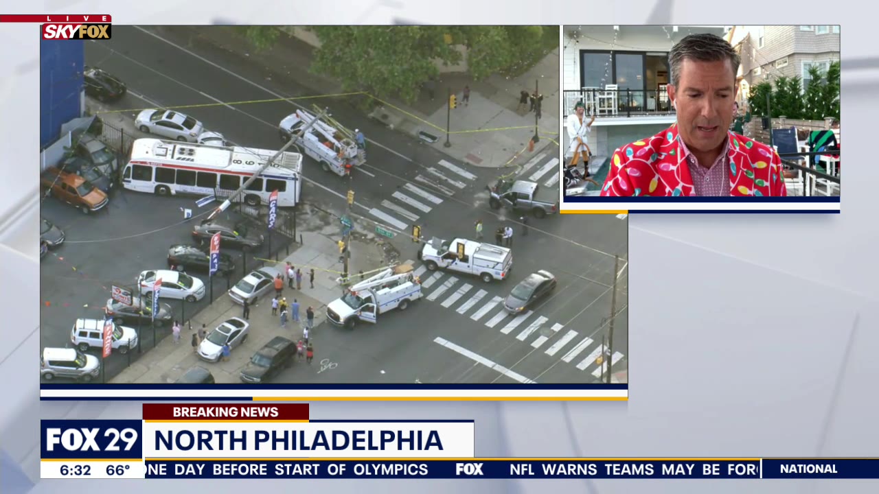 Multiple injuries reported after SEPTA bus crash in North Philadelphia