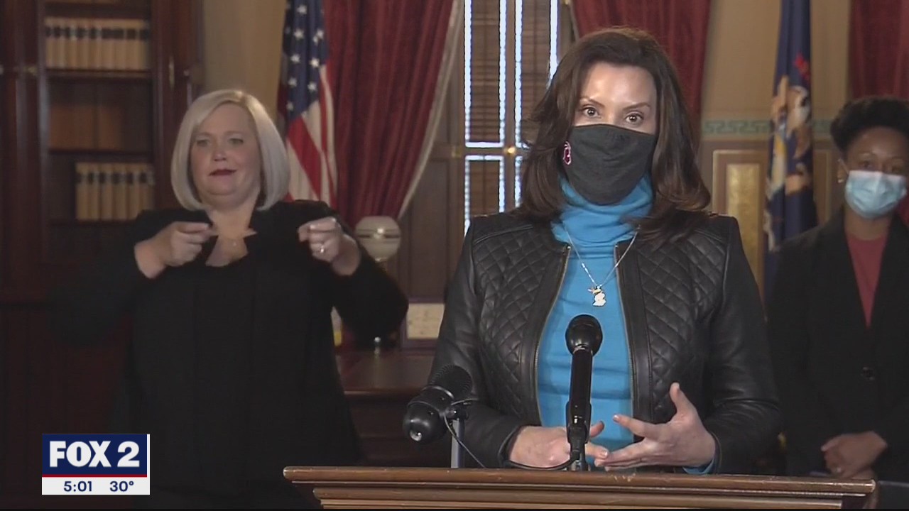 Whitmer holds COVID-19 press conference, she talked about extending unemployment, staying in on New Year’s Eve, and more