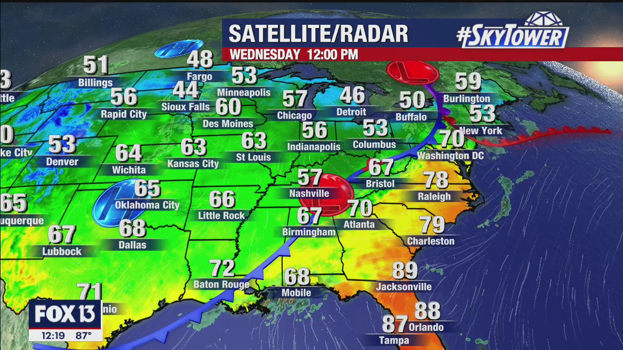 Wednesday afternoon forecast