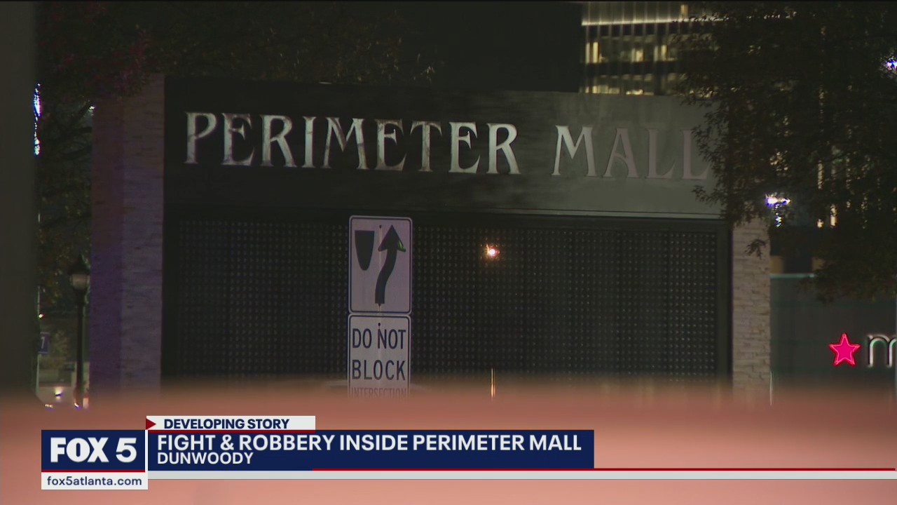 Fight and robbery inside Perimeter Mall
