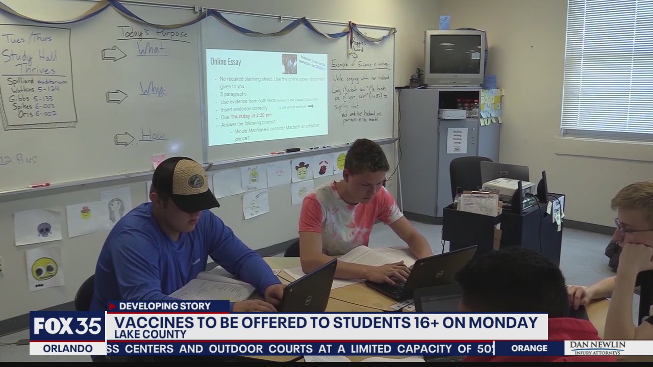 Vaccines to be offered to 16+ at Lake County high schools