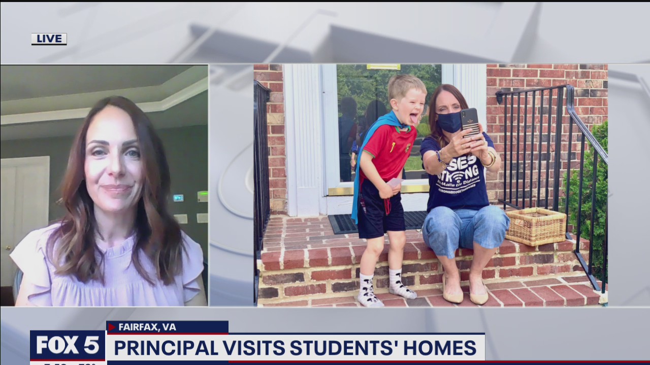 Principal visits students homes