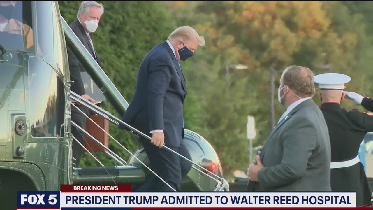 President Trump admitted to Walter Reed Hospital