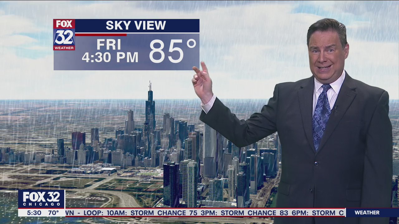 Morning forecast for Chicagoland on June 25th