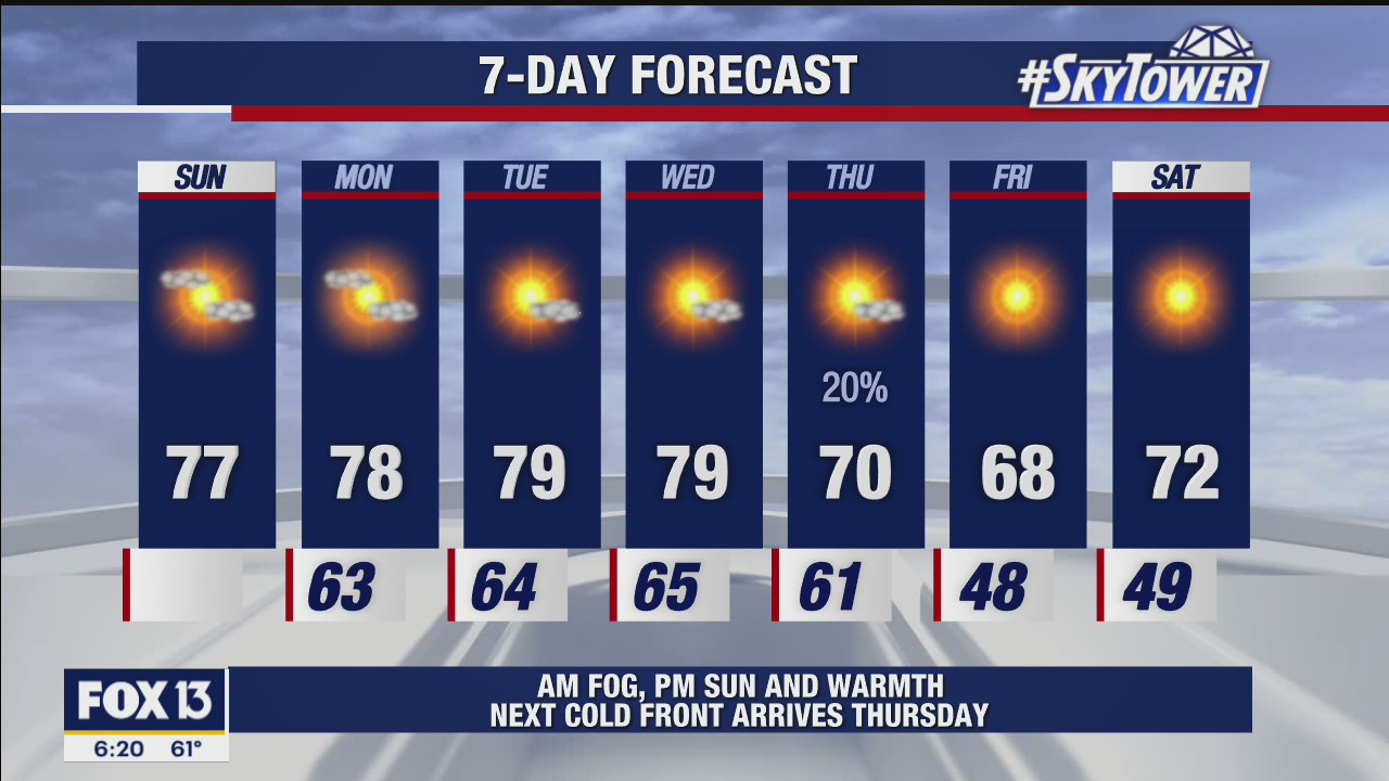 Sunday morning forecast
