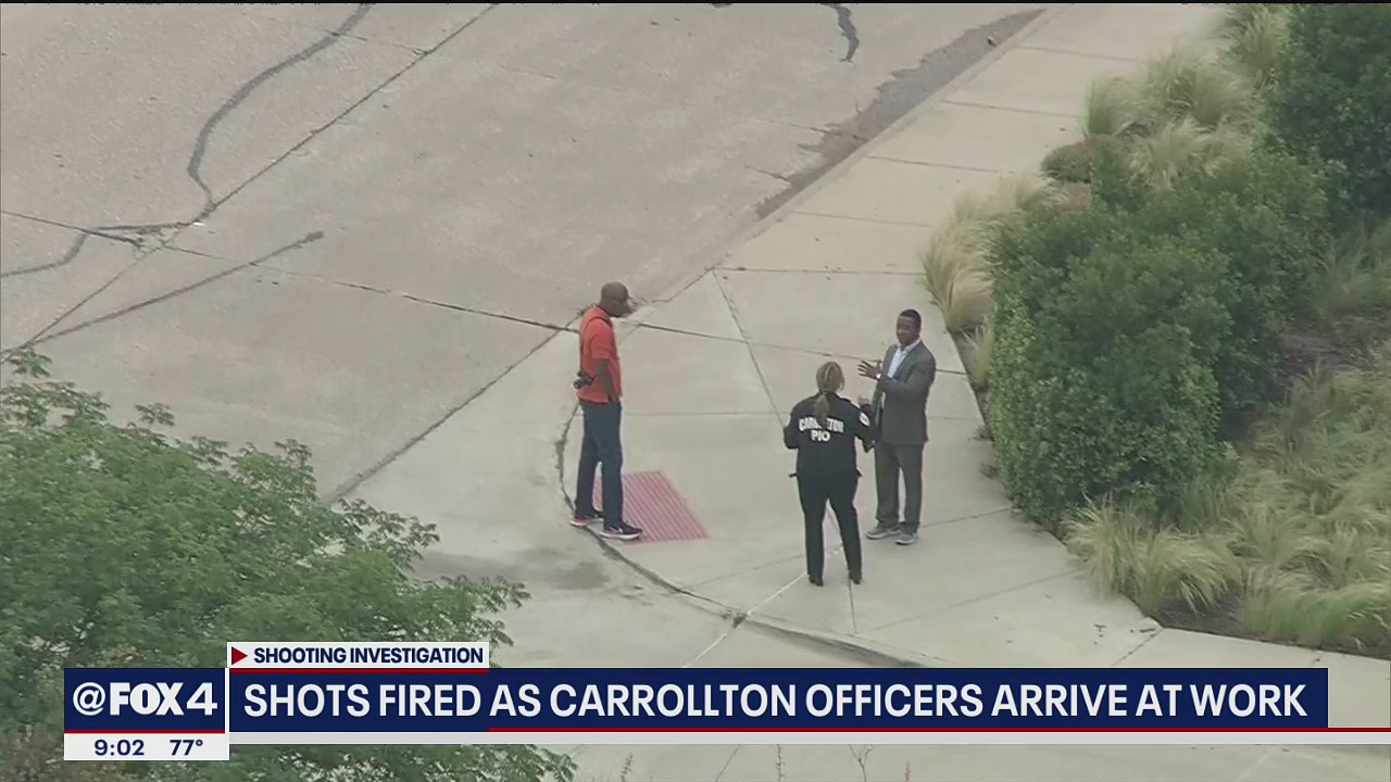 No officers hurt in drive-by shooting at Carrollton Police Department