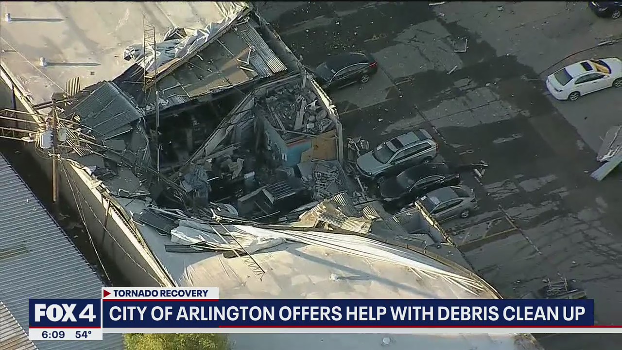 Arlington residents continue tornado cleanup with city’s help