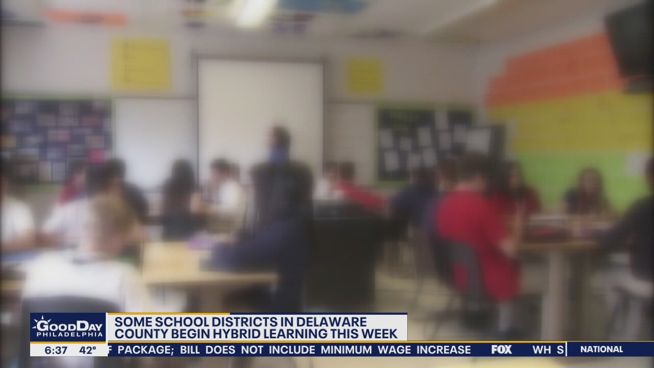 Some school districts in Delaware County begin hybrid learning