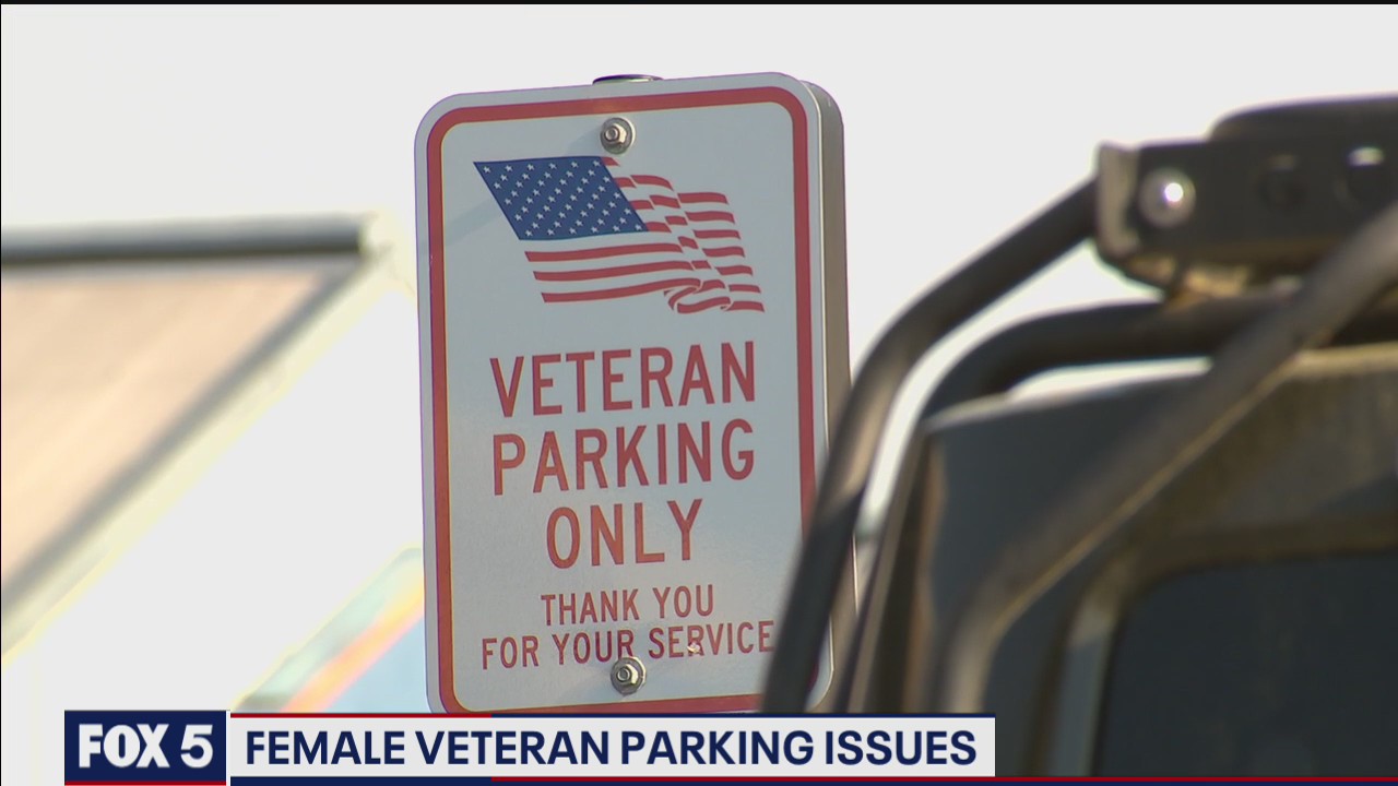 Female military member says service often overlooked at priority parking spaces for veterans