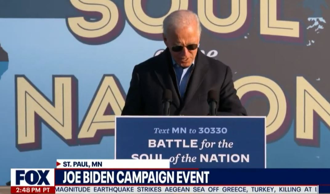 Joe Biden speaks at rally in St. Paul Minnesota