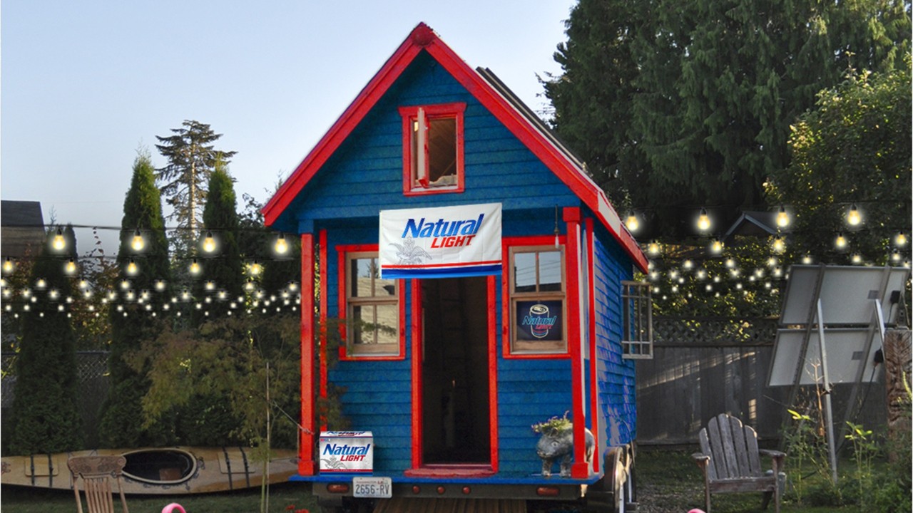 Natural Light offering mobile-dorm to 1 college student