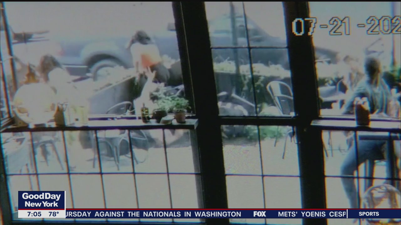 Truck hits outdoor dining area in Brooklyn