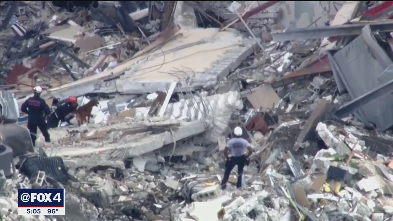 Miami-area condo collapse: At least 4 dead, 159 missing as search continues