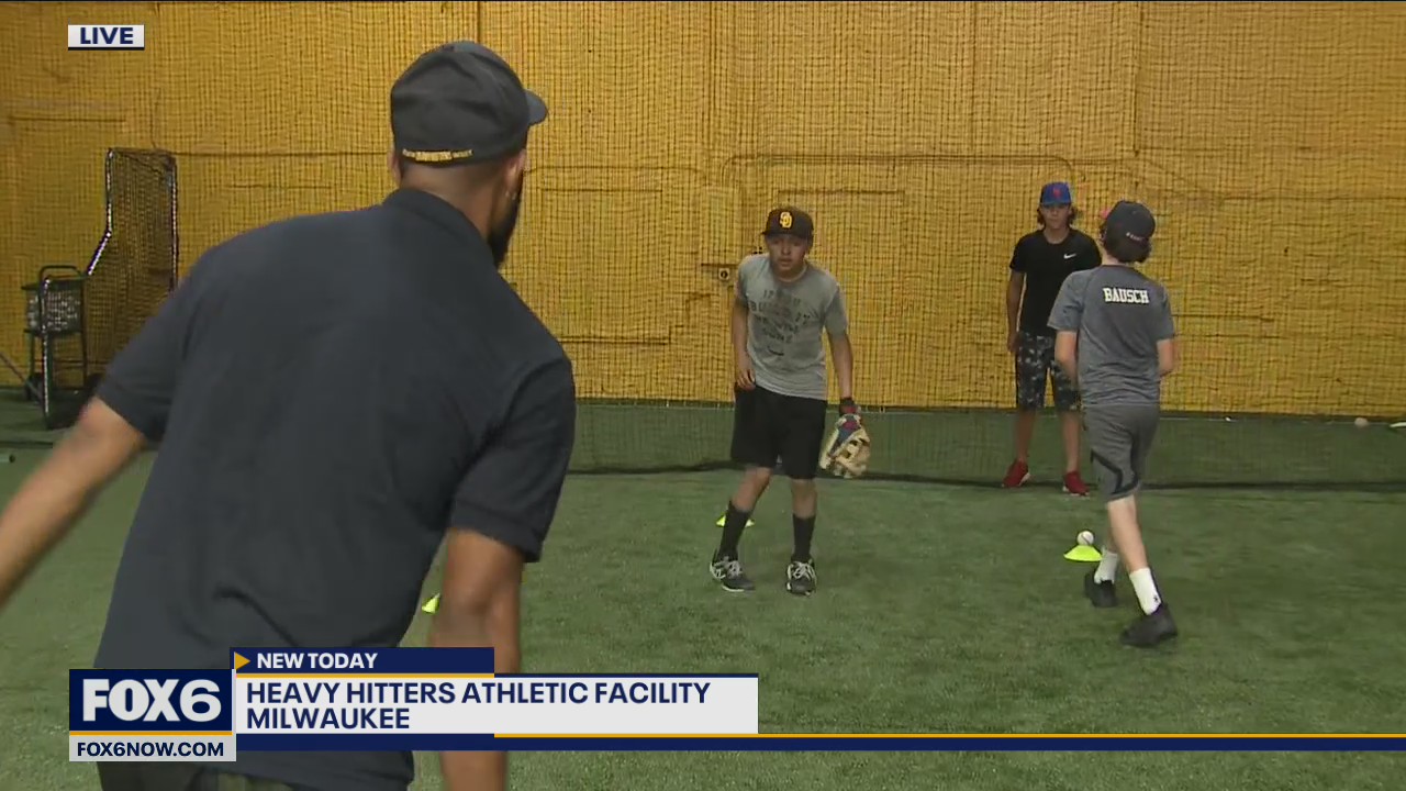 Infield drills with athletes