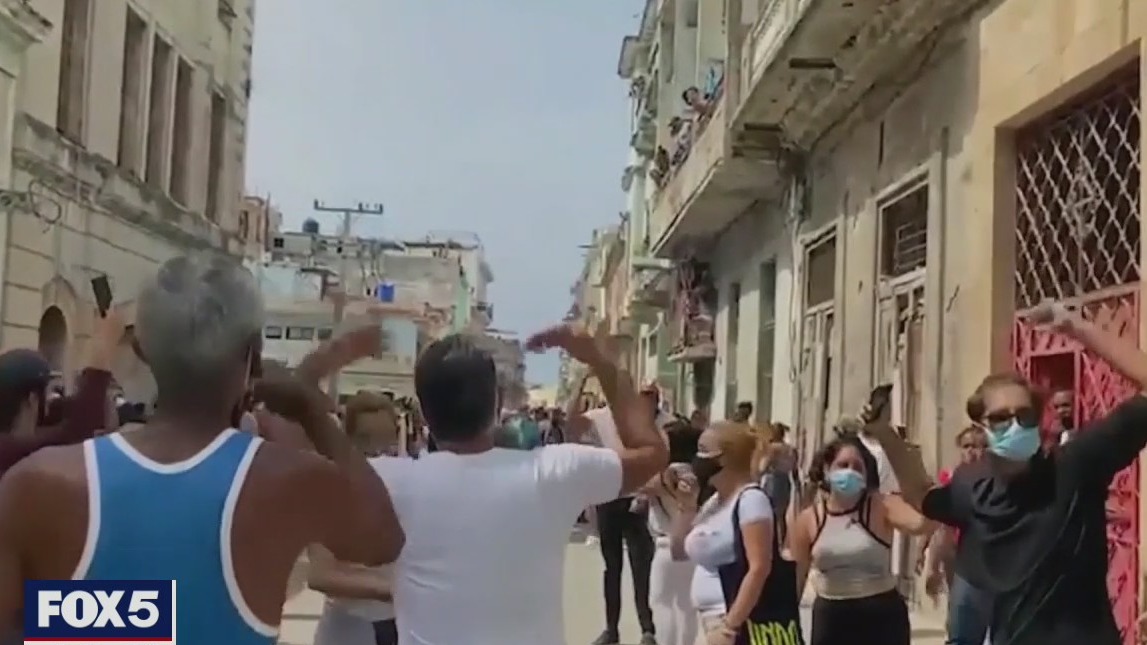 Reaction to Cuba protests