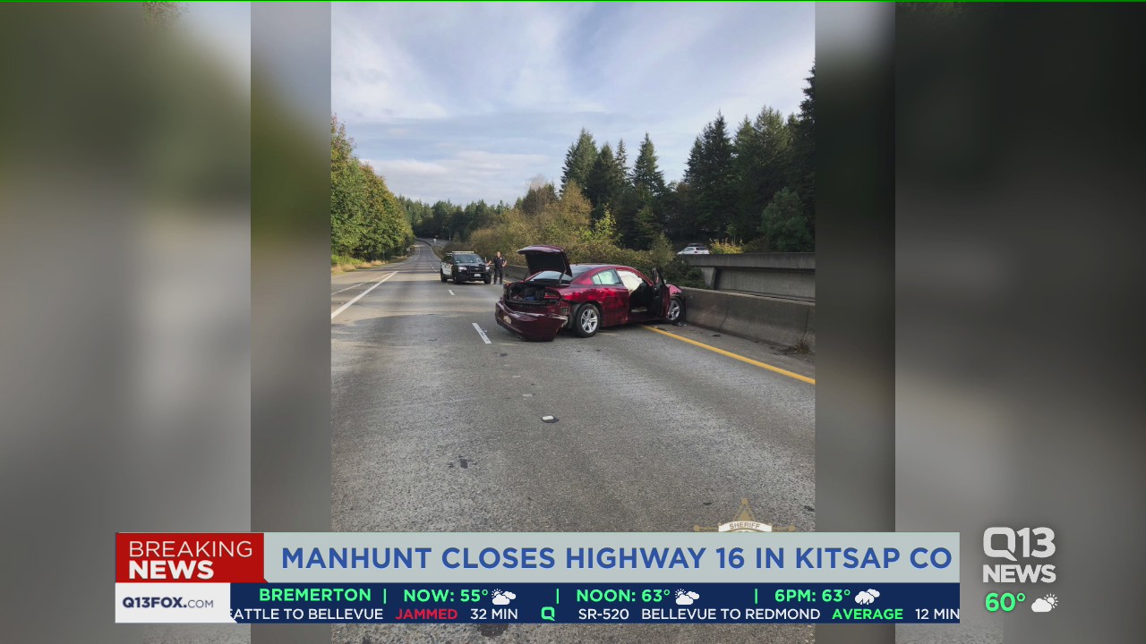 Manhunt forces closure of Highway 16 in Kitsap County