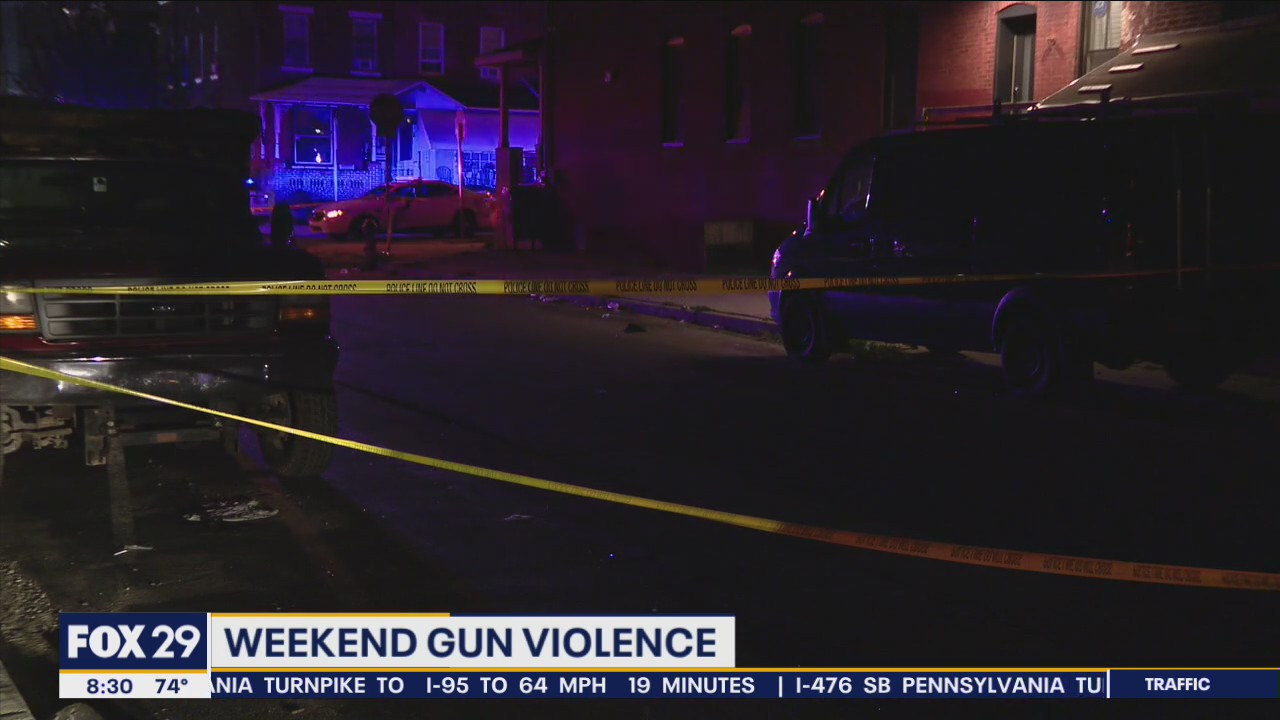 Weekend gun violence grips Philadelphia
