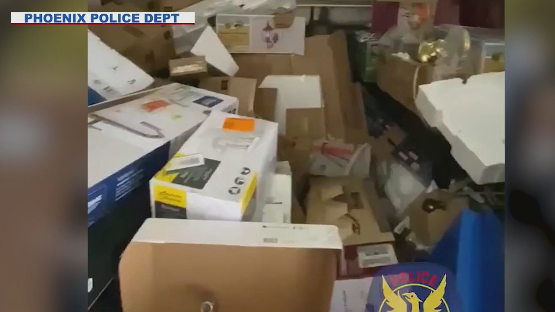 Phoenix Police arrests 3 people in connection with big stolen property trafficking ring