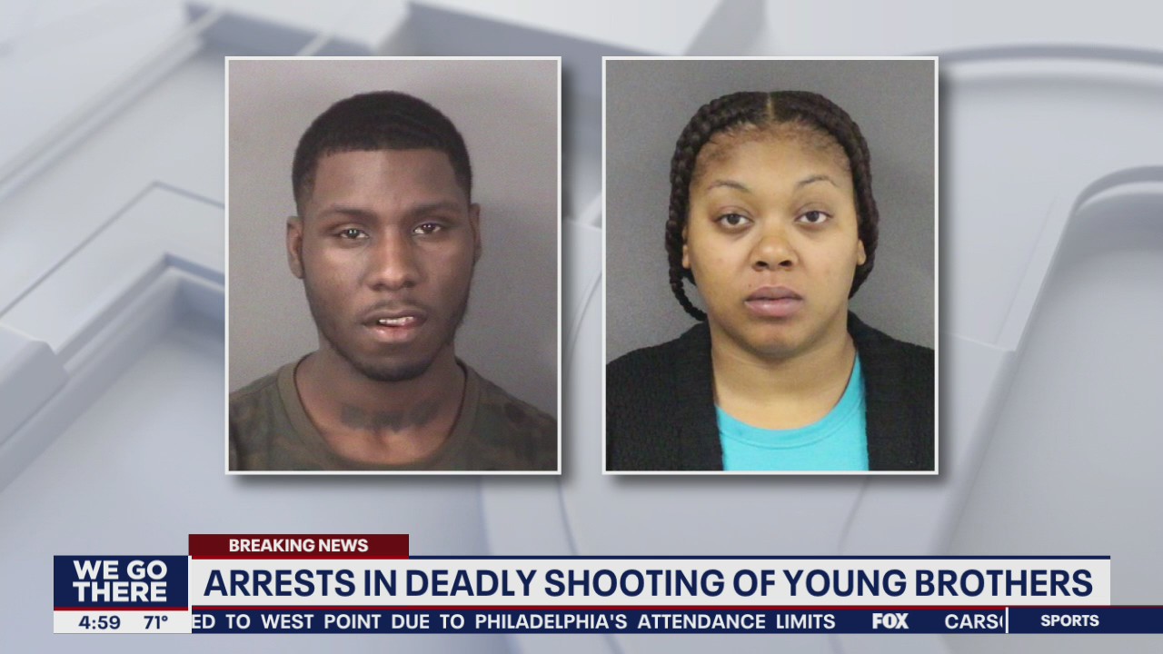 Man, woman charged with murder in deadly shooting of young brothers in Trenton