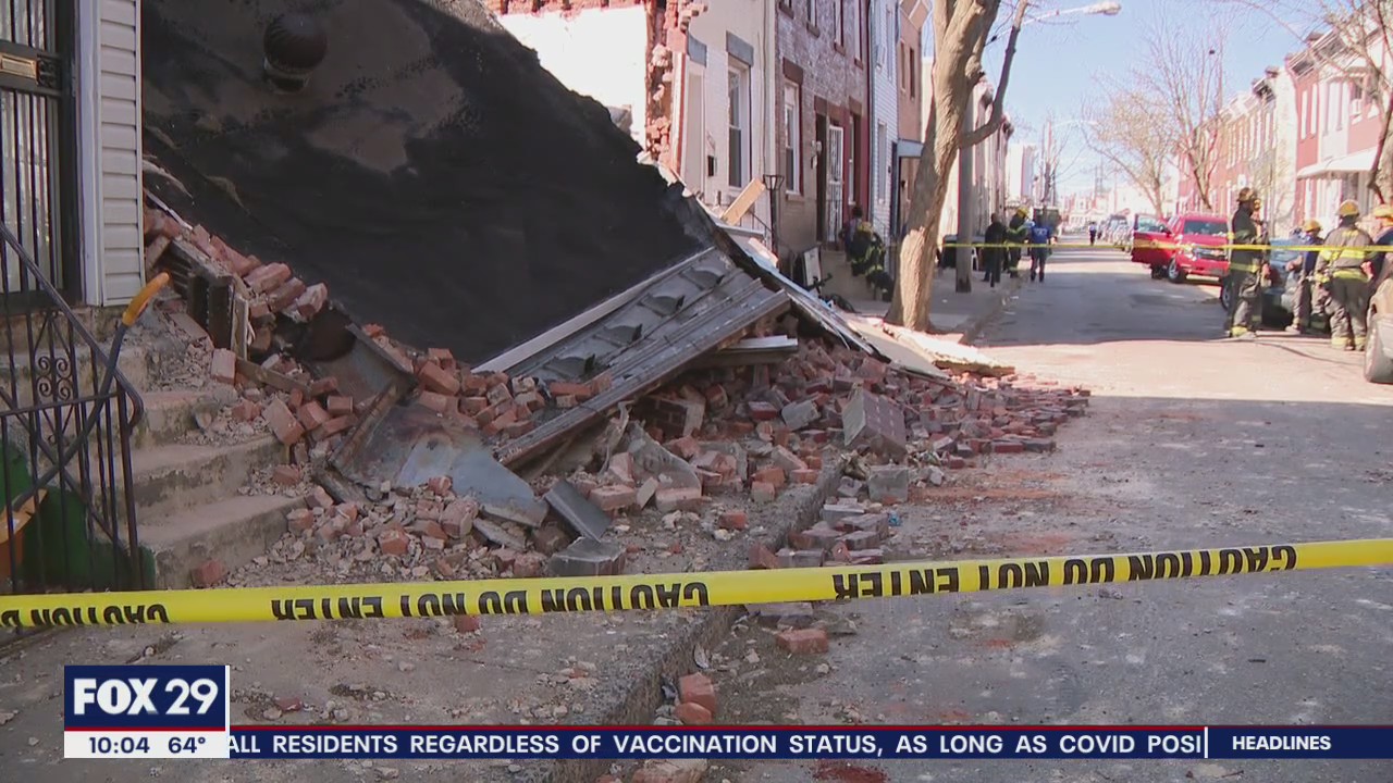 Woman rescued from house collapse in North Philadelphia