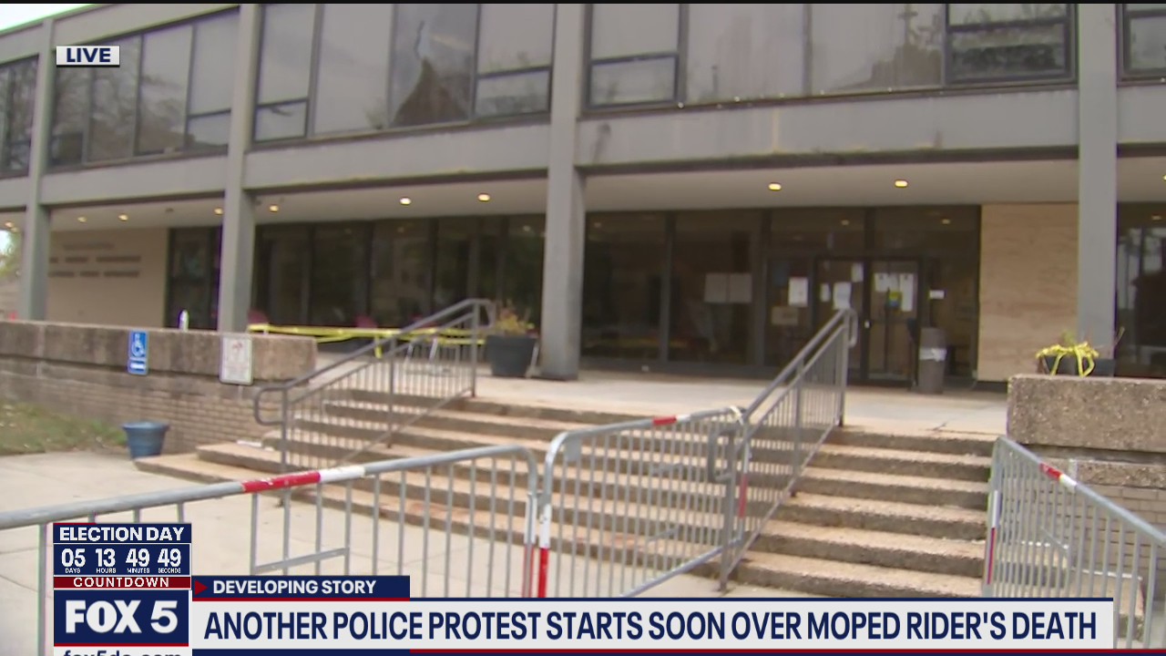 Another police protest starts soon over moped rider's death