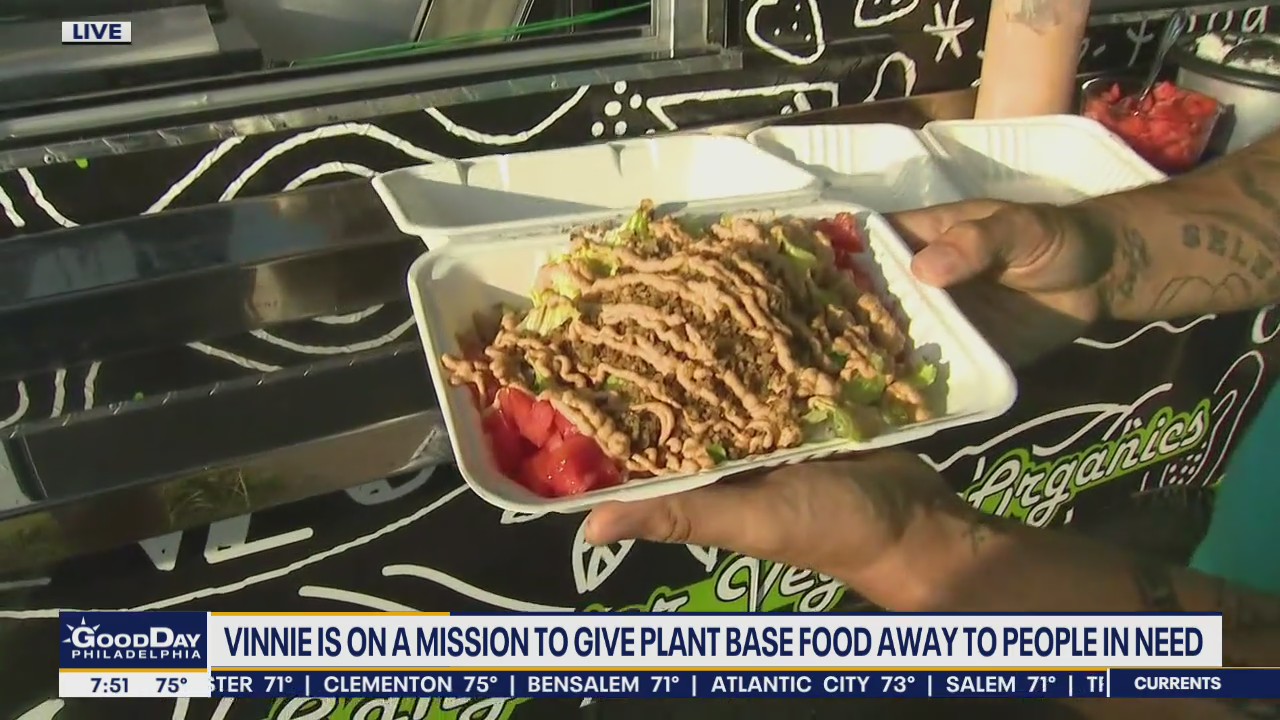 Vinnie the Vegan looks to donate plant-based food to struggling communities
