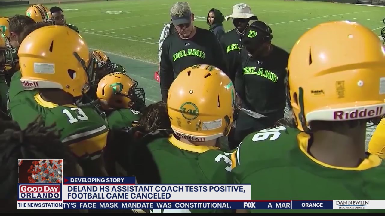 DeLand High School football shut down for 2 weeks after assistant coach tests positive for COVID-19
