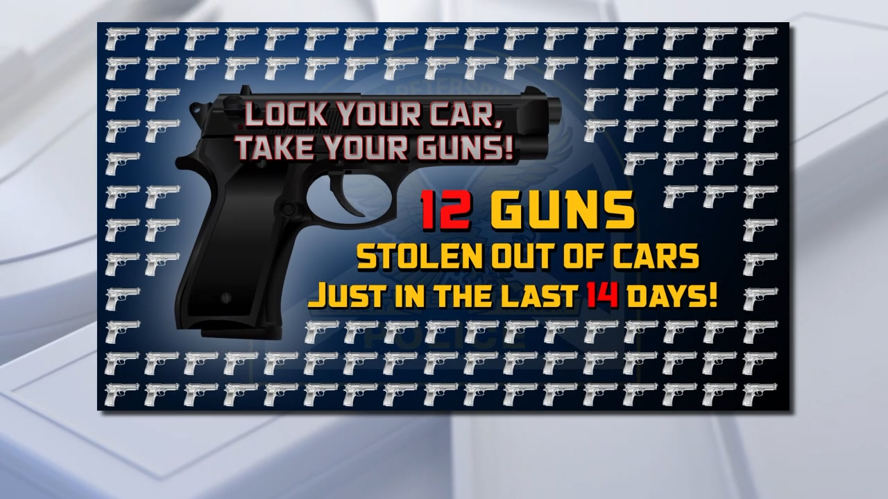 St. Pete police warn gun owners to lock up vehicles