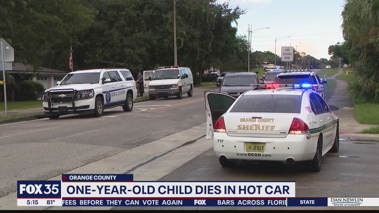 1-year-old child dies in hot car