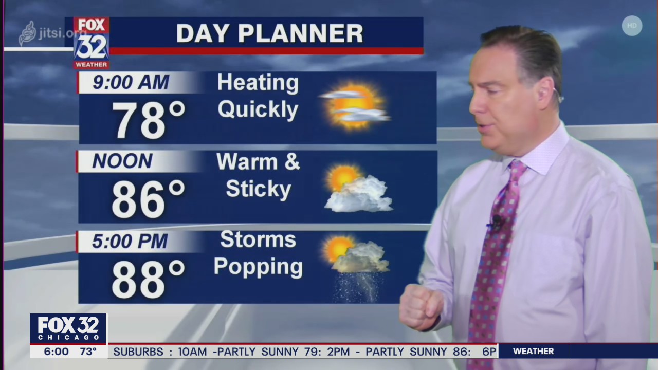 Morning forecast for Chicagoland on June 29th