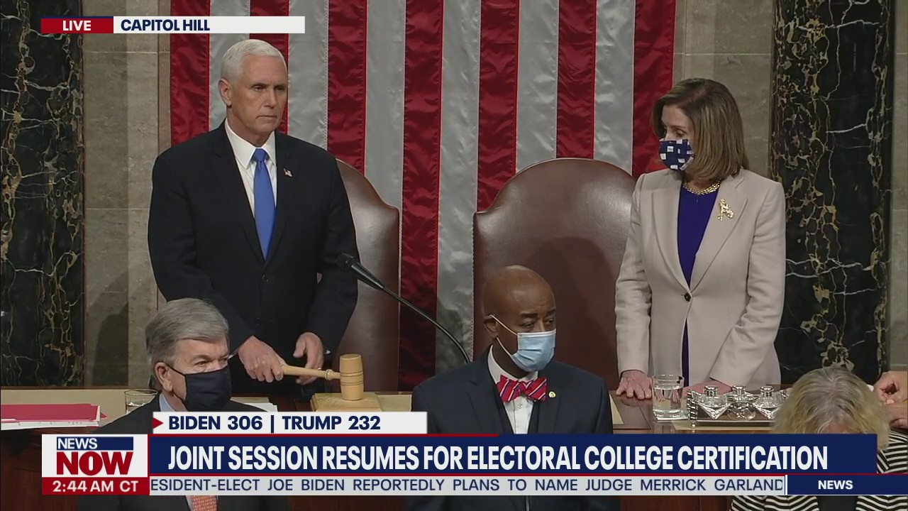 President-elect Joe Biden's 2020 election win certified by Congress