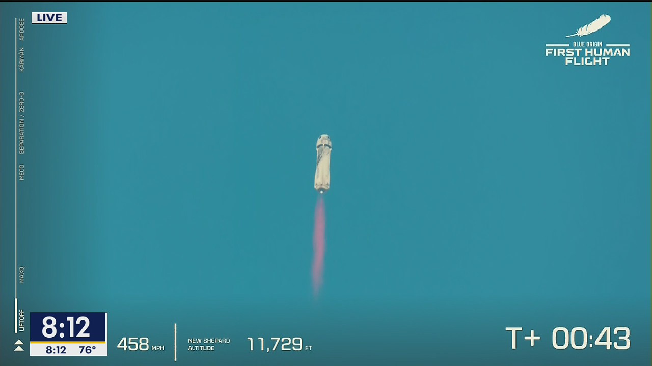 Watch the Blue Origin New Shepard spacecraft launch
