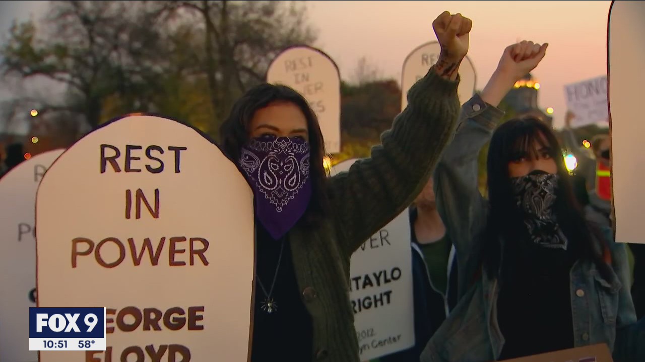 A second night of protests following Chauvin's release